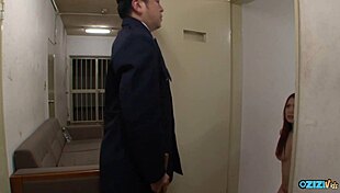 horny police officer fucks bitch outside prison cell
