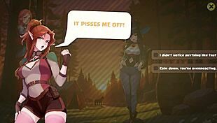 Haremvszombies hentai game ep 3 jealous femdom playing with my mornin wood