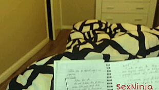 accidental ride step mom falls on my cock during homework