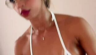 hotwife after gym workout made cuck fuck her wet pussy