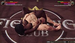 Cardi Vs Vilkor Naked Fighter 3d