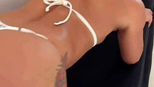 hotwife after gym workout made cuck fuck her wet pussy