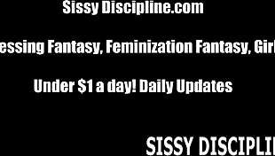 we have the perfect sissy cheerleader outfit for you
