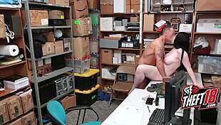 caught thief kneels then fucks guard to skip jail