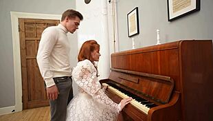 piano teacher fucked his redhead student hard for bad grades 😈