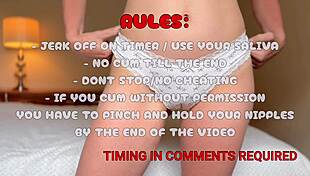 cameltoe play cum for me joi metronome challenge
